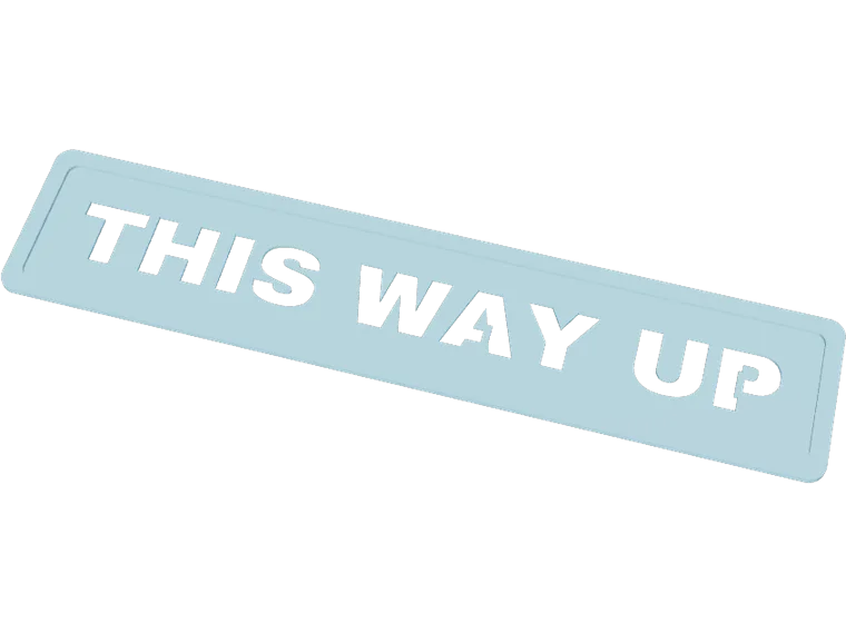 THIS WAY UP stencil, 240 mm