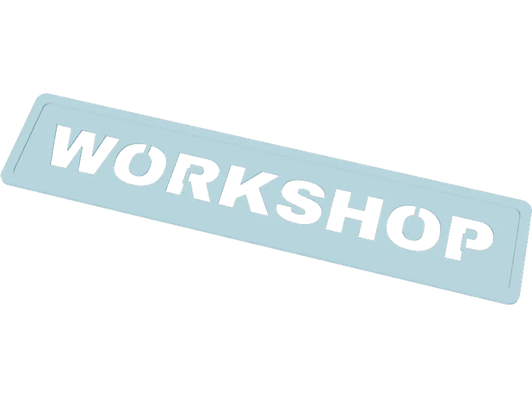 WORKSHOP stencil, 260 mm