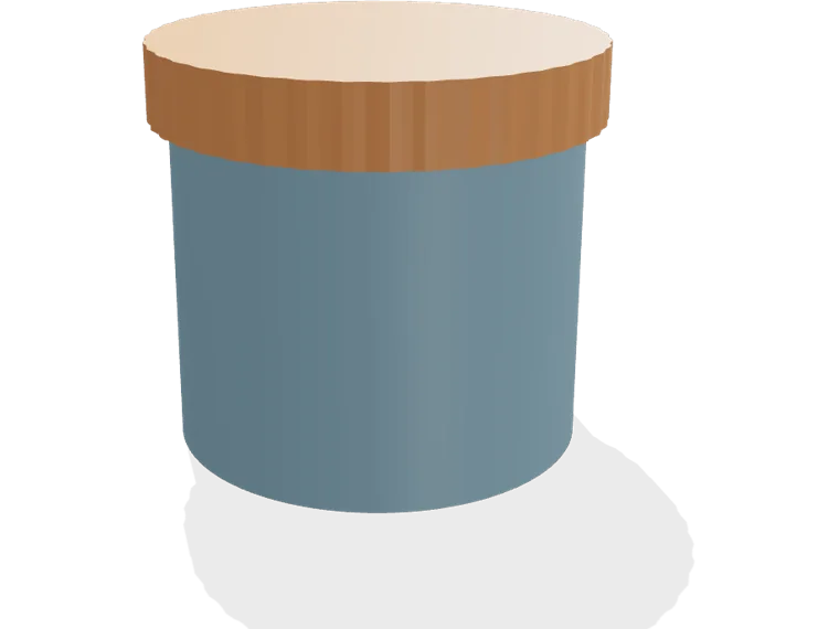 Threaded jar 100 x 100 mm