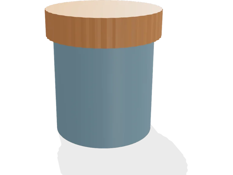 Threaded jar 70 x 90 mm