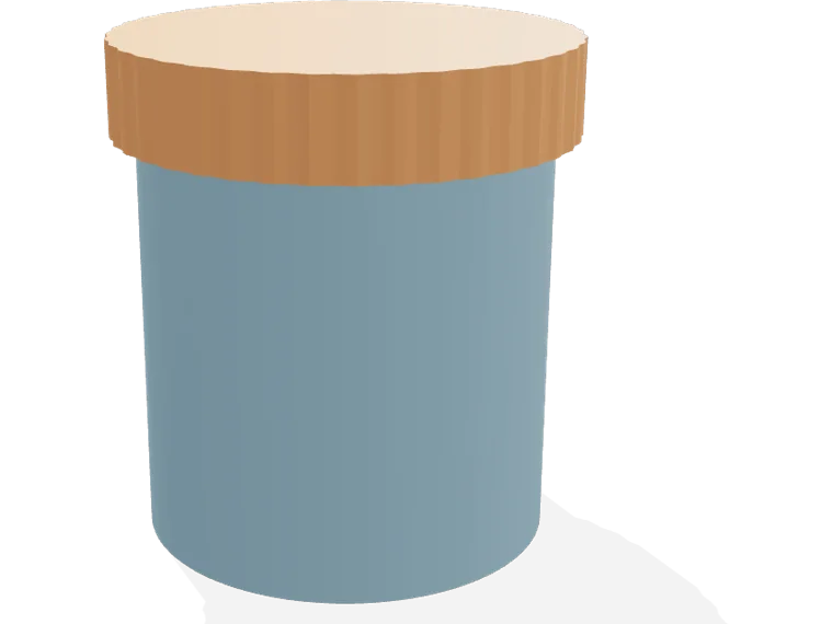 Threaded pantry jar 80 x 100 mm
