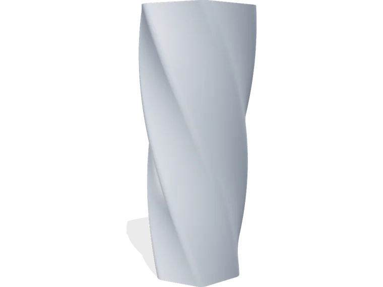Twisted hexagonal vase 200 mm
