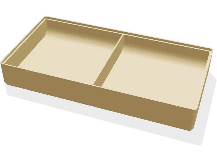 Two-cell bench tray 200 x 100 mm