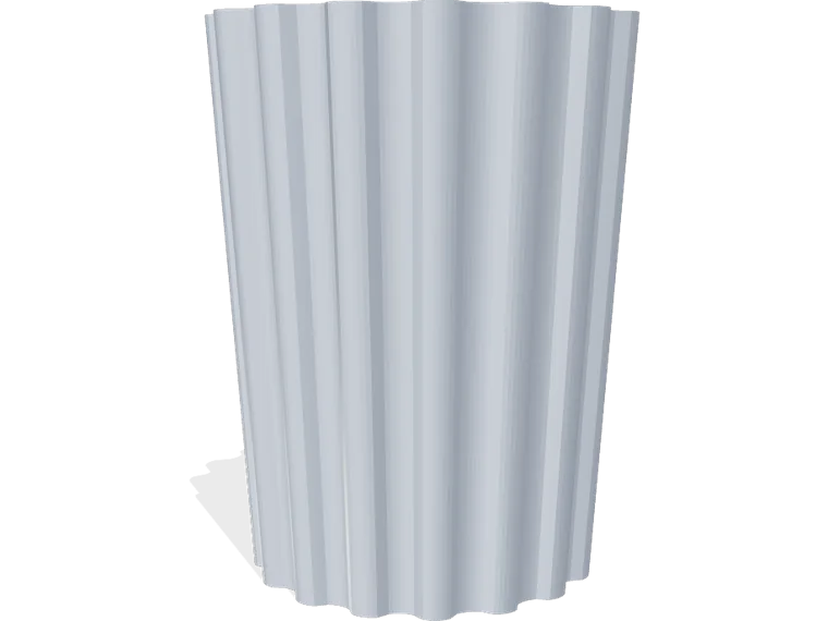 Utensil holder 150 mm, fluted