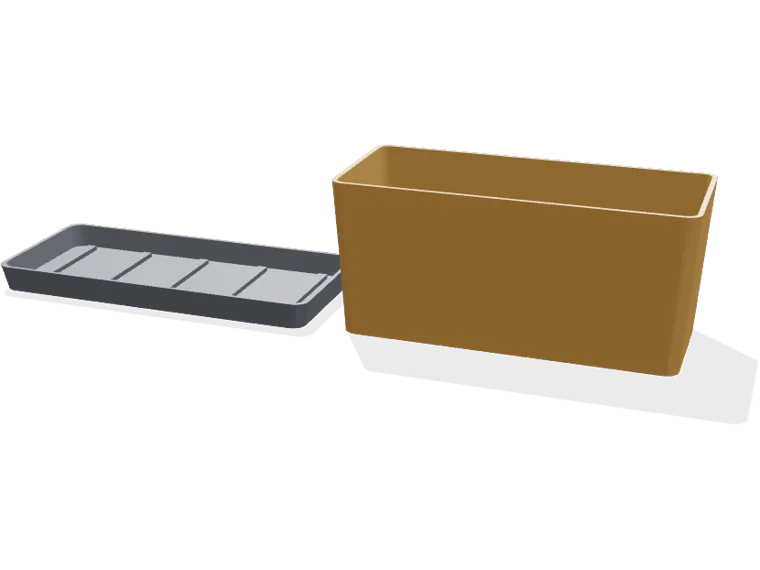 Windowsill planter 200 mm, plain