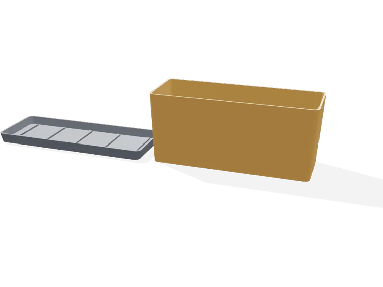 Big windowsill trough 250 mm