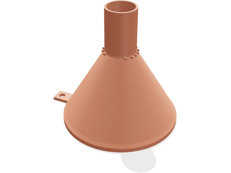 Workshop funnel 100 to 25 mm