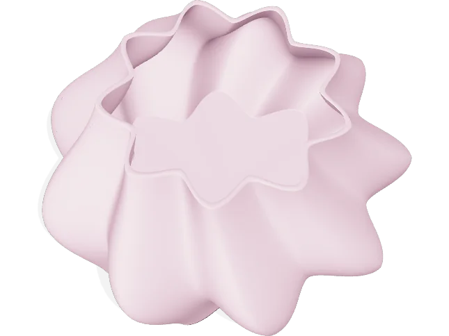 Twisted star-section vase generated for spiral vase mode